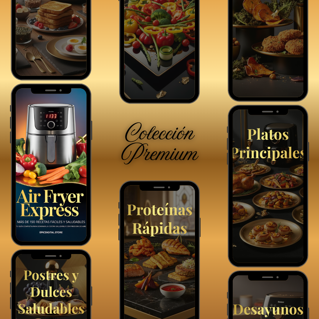 La colección definitiva de Air Fryer: +180 recetas fáciles, rápidas y saludables