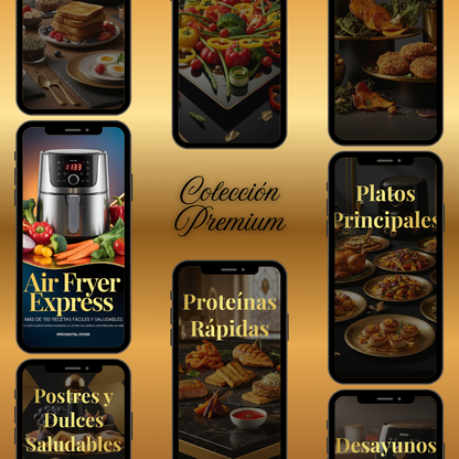 La colección definitiva de Air Fryer: +180 recetas fáciles, rápidas y saludables